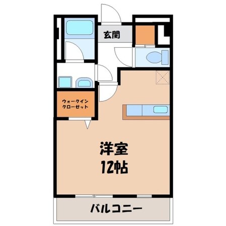 宇都宮駅 徒歩30分 2階の物件間取画像